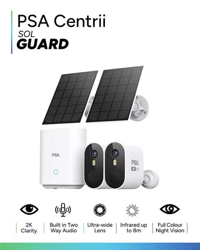 PSA Sol Guard solar security camera for remote Maryborough properties